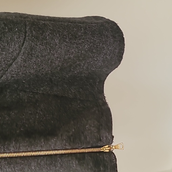 Marni gray wool with pink mandarin collar gold zip jacket sweater sz 40 / M / 8 - Picture 4 of 7